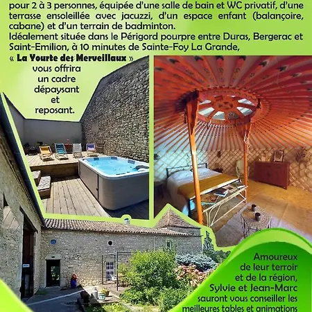 Couette-café La Yourte Des Merveillaux *